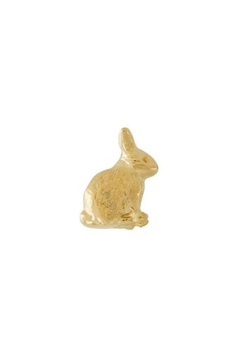 18kt yellow gold Teeny Tiny Sitting Bunny stud earrings