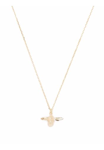 Alex Monroe Collana Teeny Tiny Dragonfly in oro 18kt