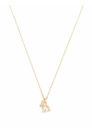 Alex Monroe Collana con pendente Teeny Tiny Rabbit in oro 18kt