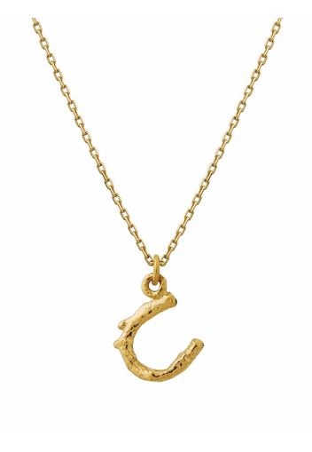 Alex Monroe 18kt yellow gold Teeny Tiny Horseshoe necklace - Oro