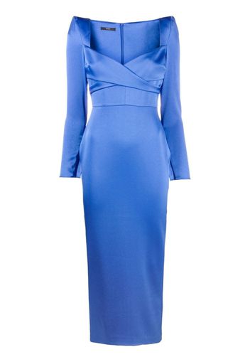 Alex Perry Abito midi Linden - Blu