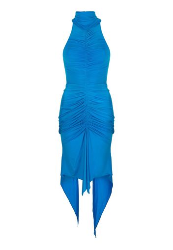 Alex Perry asymmetric halterneck dress - Blu