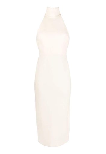 Alex Perry halterneck sleeveless midi dress - Toni neutri