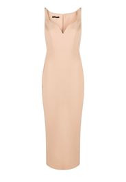Alex Perry Blakely sleeveless midi dress - Toni neutri