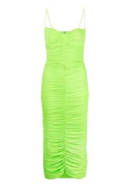 Alex Perry ruched midi dress - Verde