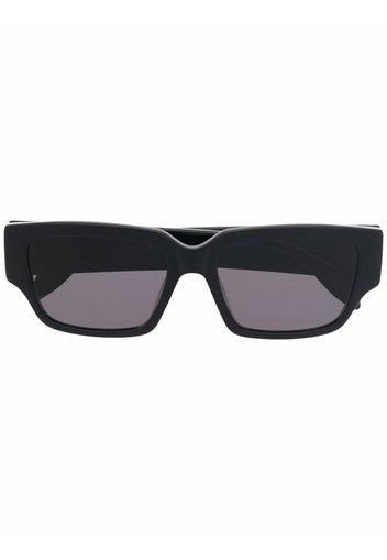 Alexander McQueen Eyewear Occhiali da sole con stampa - Nero