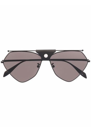 Alexander McQueen Eyewear Occhiali da sole modello aviator - Nero