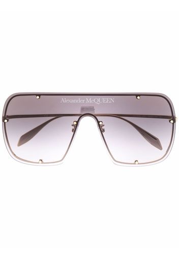 Alexander McQueen Eyewear gradient-effect oversize-frame sunglasses - Oro