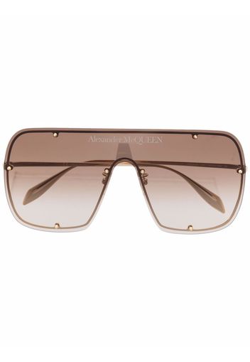 Alexander McQueen Eyewear gradient oversize-frame sunglasses - Oro