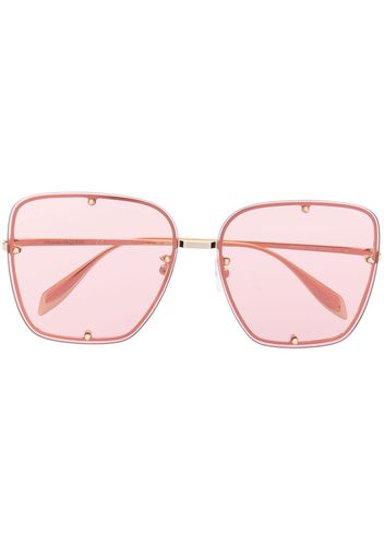 Alexander McQueen Eyewear Occhiali da sole oversize - Oro