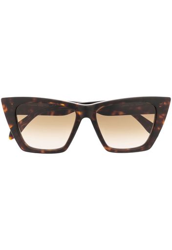 Alexander McQueen Eyewear tortoiseshell cat-eye frame sunglasses - Marrone