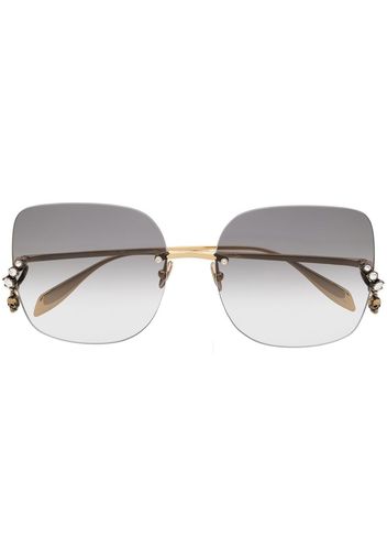 Alexander McQueen Eyewear square tinted sunglasses - Oro