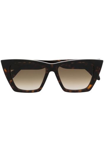 Alexander McQueen Eyewear tortoiseshell-effect sunglasses - Marrone