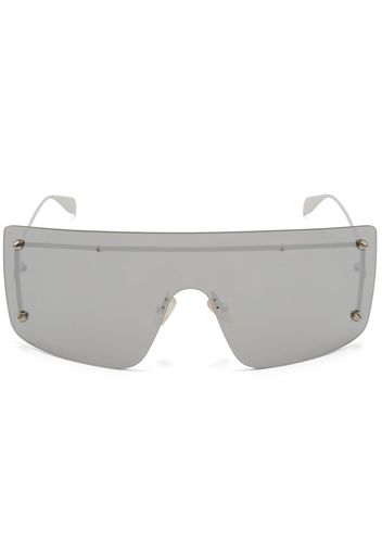 Alexander McQueen Eyewear Occhiali da sole squadrati - Argento