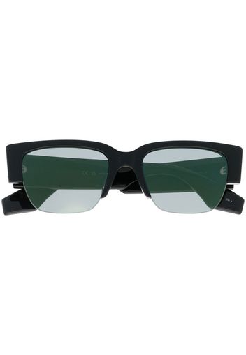 Alexander McQueen Eyewear contrasting-bridge detail sunglasses - Nero