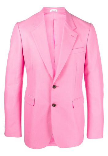 Alexander McQueen Eyewear single-breasted button blazer - Rosa