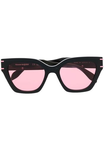 Alexander McQueen Eyewear logo-print arm sunglasses - Nero
