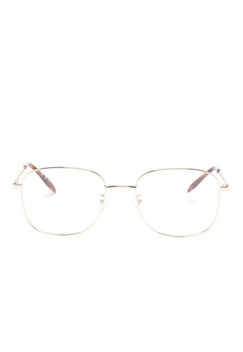 Alexander McQueen Eyewear square-frame glasses - Oro