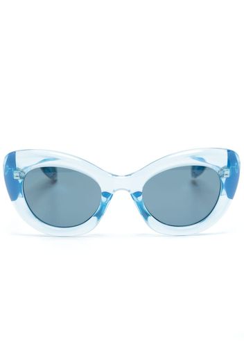 Alexander McQueen Eyewear The Curve cat-eye sunglasses - Blu