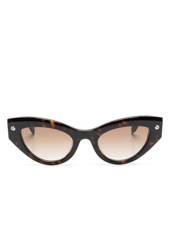 Alexander McQueen Eyewear Spike-stud detail cat-eye sunglasses - Nero