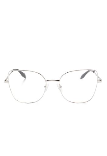 Alexander McQueen Eyewear cat eye-frame glasses - Argento