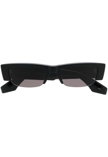 Alexander McQueen Eyewear logo-print rectangle-shape sunglasses - Nero