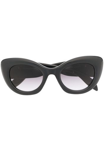 Alexander McQueen Eyewear oversized round-frame sunglasses - Nero