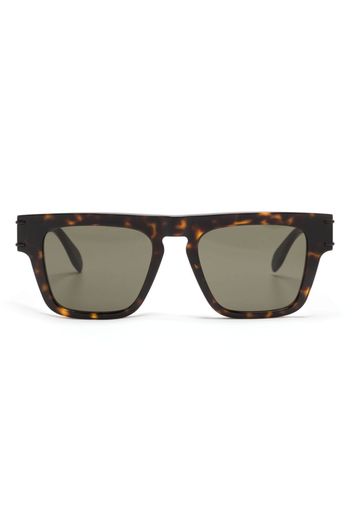 Alexander McQueen Eyewear Occhiali da sole squadrati - Marrone