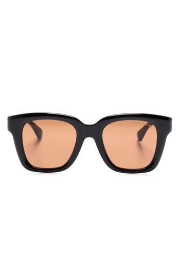 Alexander McQueen Eyewear skull-appliqué square-frame sunglasses - Nero