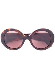 Alexander McQueen Eyewear Occhiali da sole tondi - Marrone