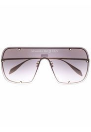 Alexander McQueen Eyewear gradient-effect oversize-frame sunglasses - Oro