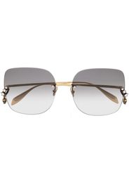 Alexander McQueen Eyewear square tinted sunglasses - Oro