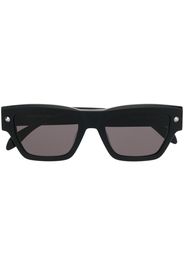 Alexander McQueen Eyewear engraved-logo square sunglasses - Nero