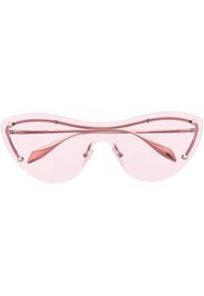 Alexander McQueen Eyewear cat-eye spiked-stud sunglasses - Argento