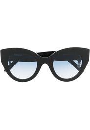 Alexander McQueen Eyewear cat-eye skull-charm sunglasses - Nero