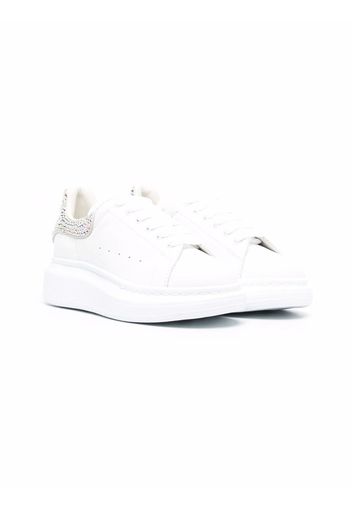 Alexander McQueen Kids Oversized low-top sneakers - Bianco