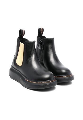 Alexander McQueen Kids slip-on ankle boots - Nero