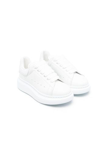 Alexander McQueen Kids Oversized lace-up sneakers - Bianco