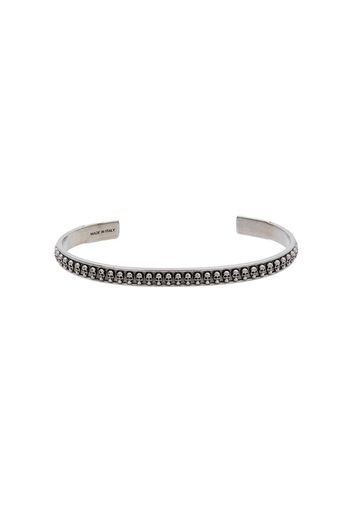 Bracciale con teschio in argento