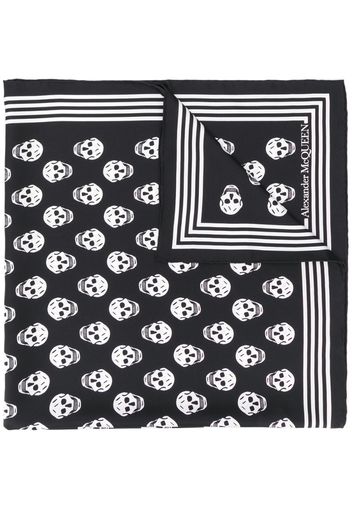 skull print silk scarf