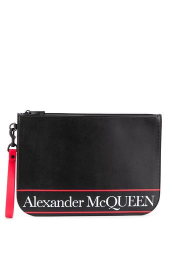 logo clutch bag