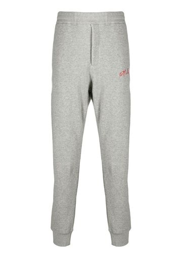 embroidered logo track trousers