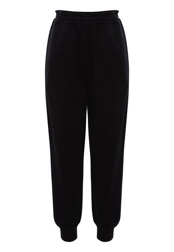 Alexander McQueen Pantaloni sportivi con ricamo - Nero