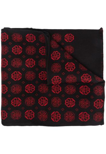 Alexander McQueen jacquard-woven scarf - Nero