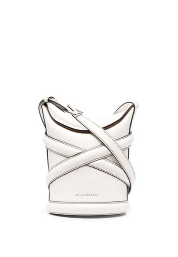 Alexander McQueen Borsa a secchiello Curve - Bianco