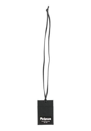 Alexander McQueen lanyard cardholder - Nero