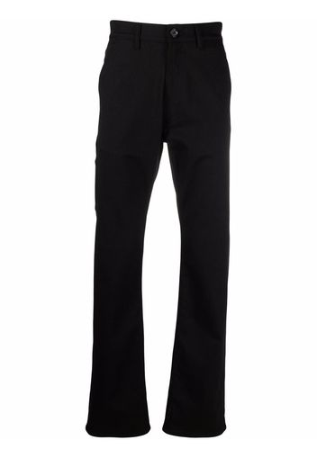 Alexander McQueen logo-embroidered straight-leg jeans - Nero