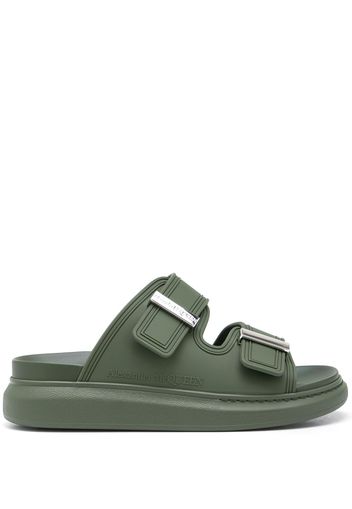 Alexander McQueen Hybrid flat slides - Verde