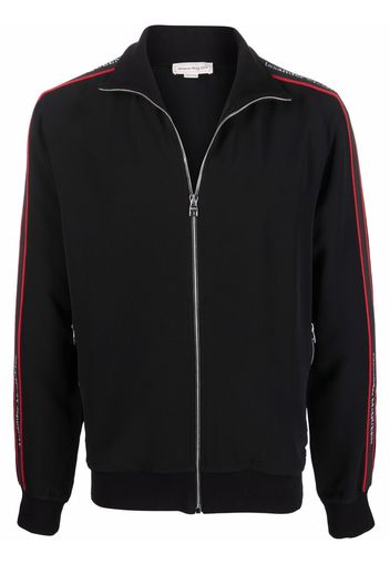 Alexander McQueen logo side-panel zipped sweatshirt - Nero