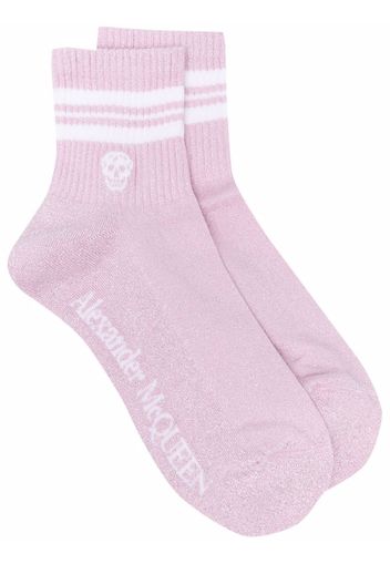 Alexander McQueen logo-printed socks - Rosa